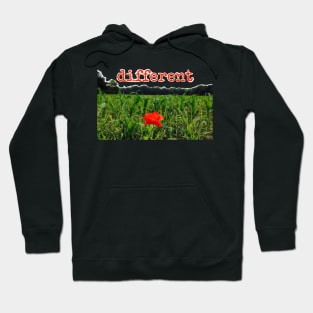 Different - Corn Poppy Flower Hoodie